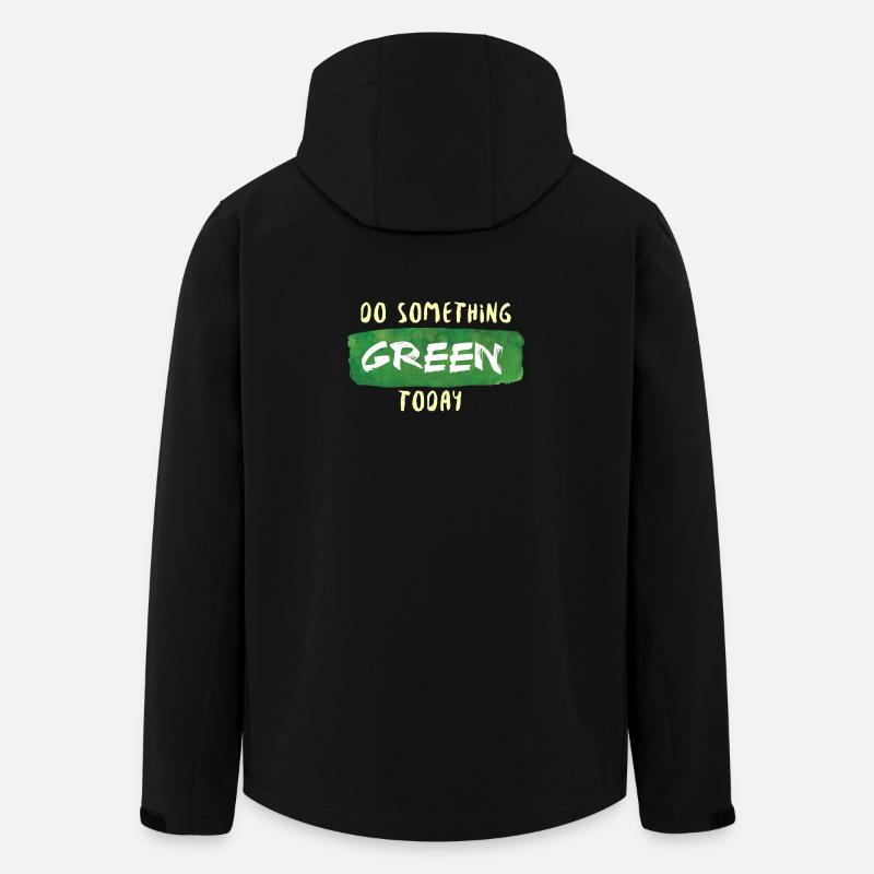 Do Something Green Today white - Veste softshell homme en polyester recyclé Stanley/Stella - noir