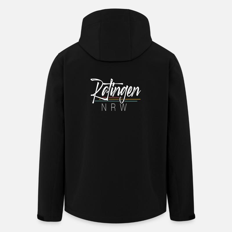 Ratingen Nrw - Recycelte Männer Softshell-Jacke von Stanley/Stella - Schwarz