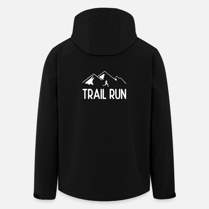 Trailrun - Recycelte Männer Softshell-Jacke von Stanley/Stella - Schwarz