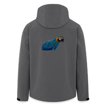 Papageien Vogel T-shirt Geschenk - Recycelte Männer Softshell-Jacke von Stanley/Stella - Schwarz - Hinten - AI Model Male 185 light (185cm)