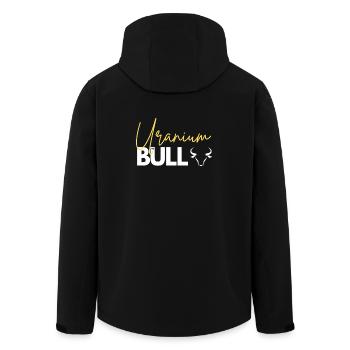 Chemise Investisseur Haussier en uranium pour trader en matières premières - Veste softshell homme en polyester recyclé Stanley/Stella - noir - Dos - AI Model Male 185 light (185cm)