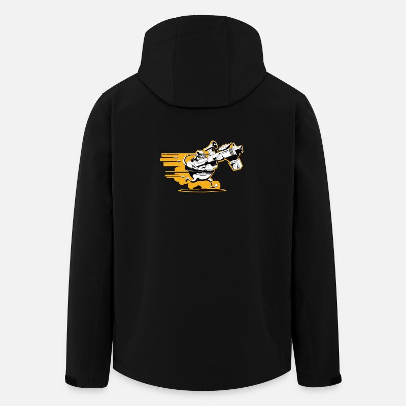 Ego-Shooter - Recycelte Männer Softshell-Jacke von Stanley/Stella - Schwarz