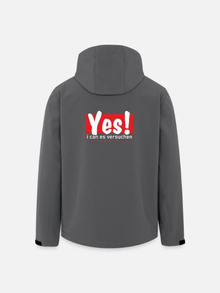 Yes i can es versuchen! - Recycelte Männer Softshell-Jacke von Stanley/Stella - Schwarz