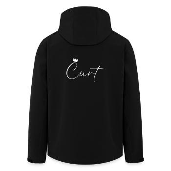 Curt Name König T-Shirt Geschenk Männer - Recycelte Männer Softshell-Jacke von Stanley/Stella - Schwarz - Hinten - AI Model Male 185 light (185cm)