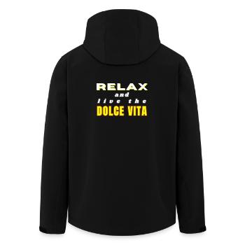 Dolce Vita Hemd entspannen - Recycelte Männer Softshell-Jacke von Stanley/Stella - Schwarz - Hinten - AI Model Male 185 light (185cm)