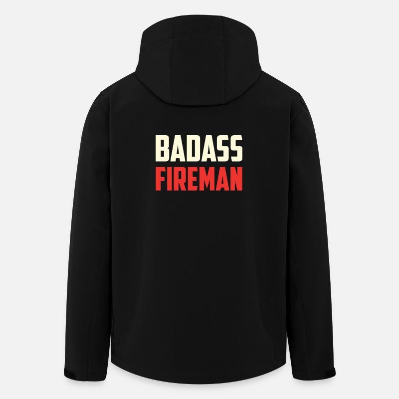 Combatant firefighter badass - Men’s Recycled Softshell Jacket by Stanley/Stella - black