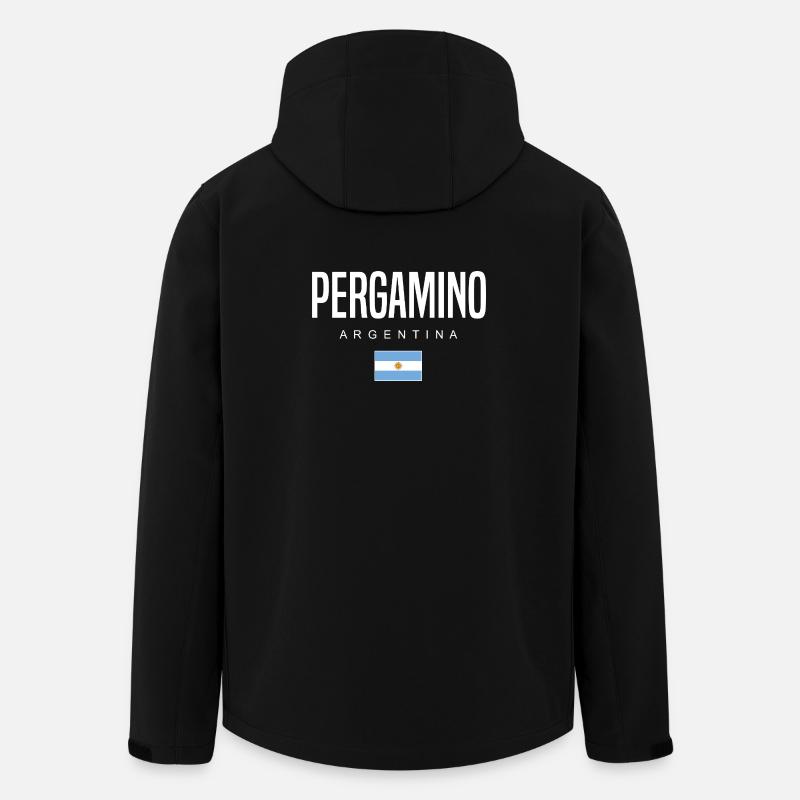 Pergamino Argentine Argentine - Veste softshell homme en polyester recyclé Stanley/Stella - noir