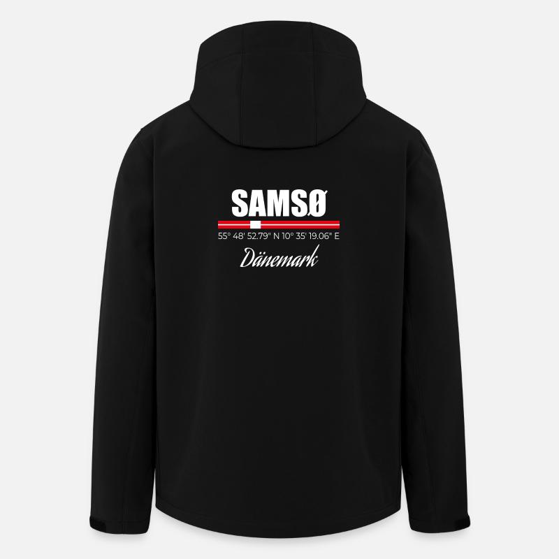 Samso - Veste softshell homme en polyester recyclé Stanley/Stella - noir