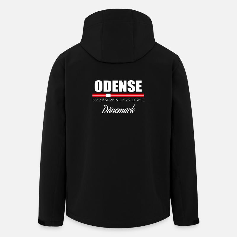 Odense - Recycelte Männer Softshell-Jacke von Stanley/Stella - Schwarz