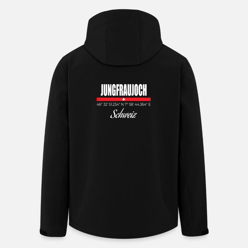 Jungfraujoch - Veste softshell homme en polyester recyclé Stanley/Stella - noir