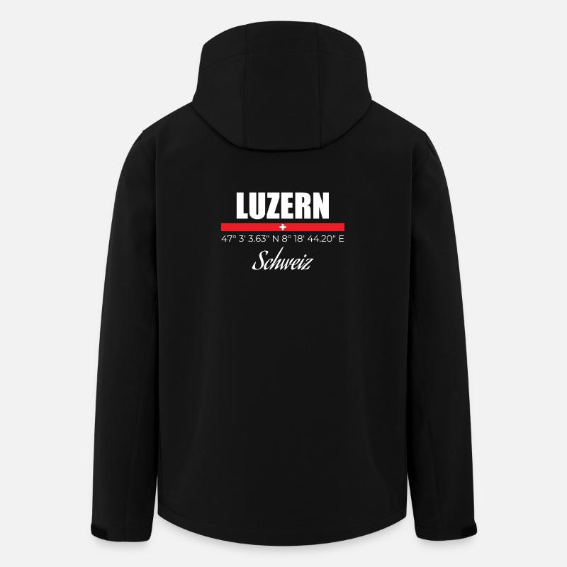 Luzern - Recycelte Männer Softshell-Jacke von Stanley/Stella - Schwarz