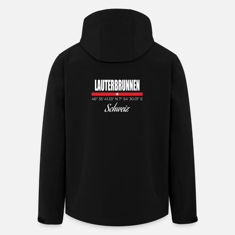 Lauterbrunnen - Veste softshell homme en polyester recyclé Stanley/Stella - noir