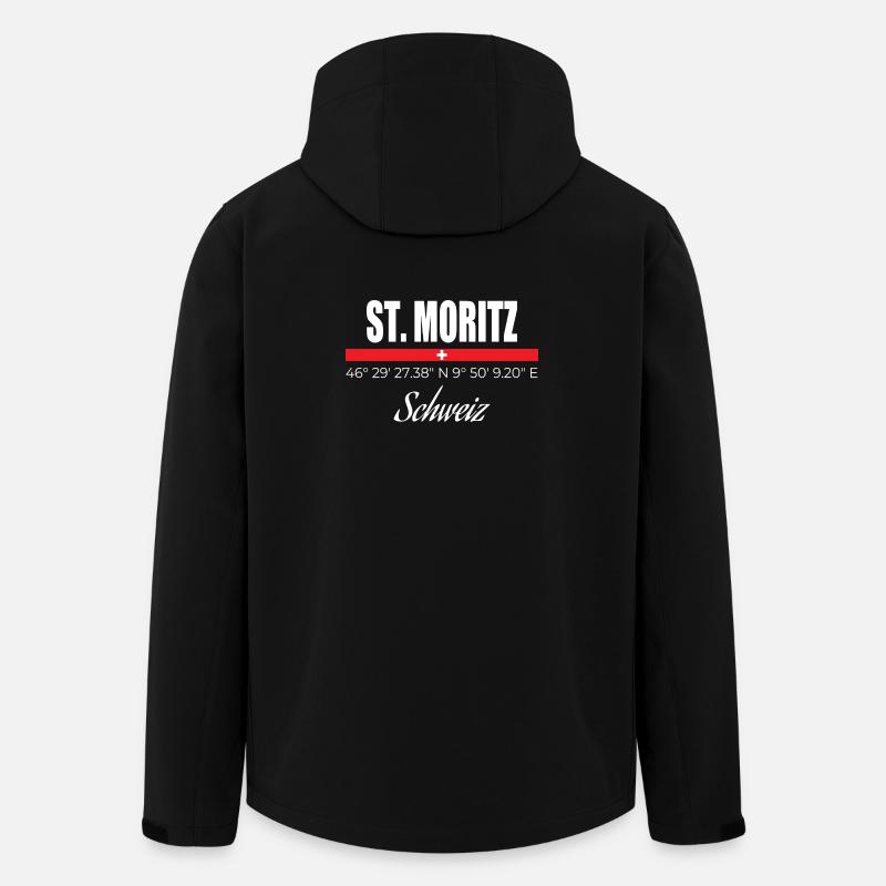Saint-Moritz - Veste softshell homme en polyester recyclé Stanley/Stella - noir