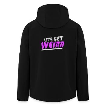 Let's Get Weird Lustiger Party Spruch für Feiern - Recycelte Männer Softshell-Jacke von Stanley/Stella - Schwarz - Hinten - AI Model Male 185 light (185cm)