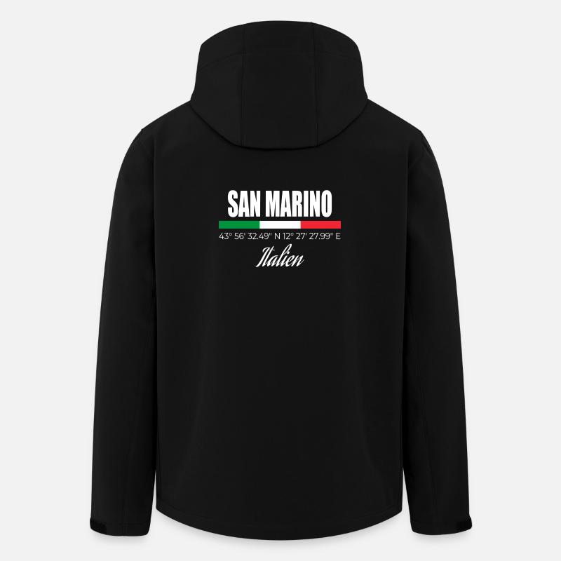 San Marino - Men’s Recycled Softshell Jacket by Stanley/Stella - black