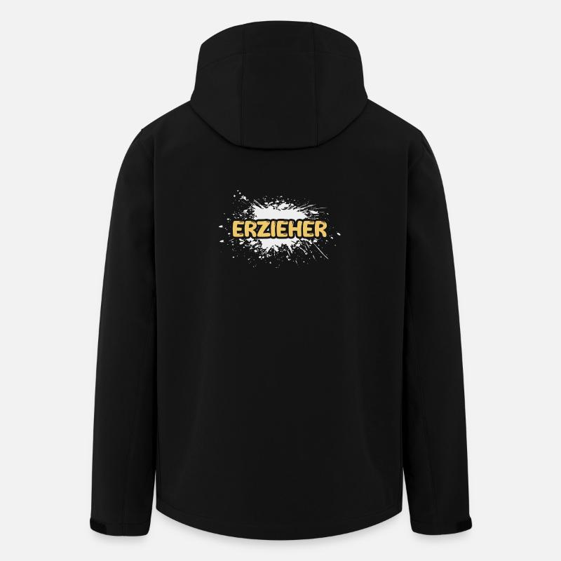 Formateur en emploi - Veste softshell homme en polyester recyclé Stanley/Stella - noir