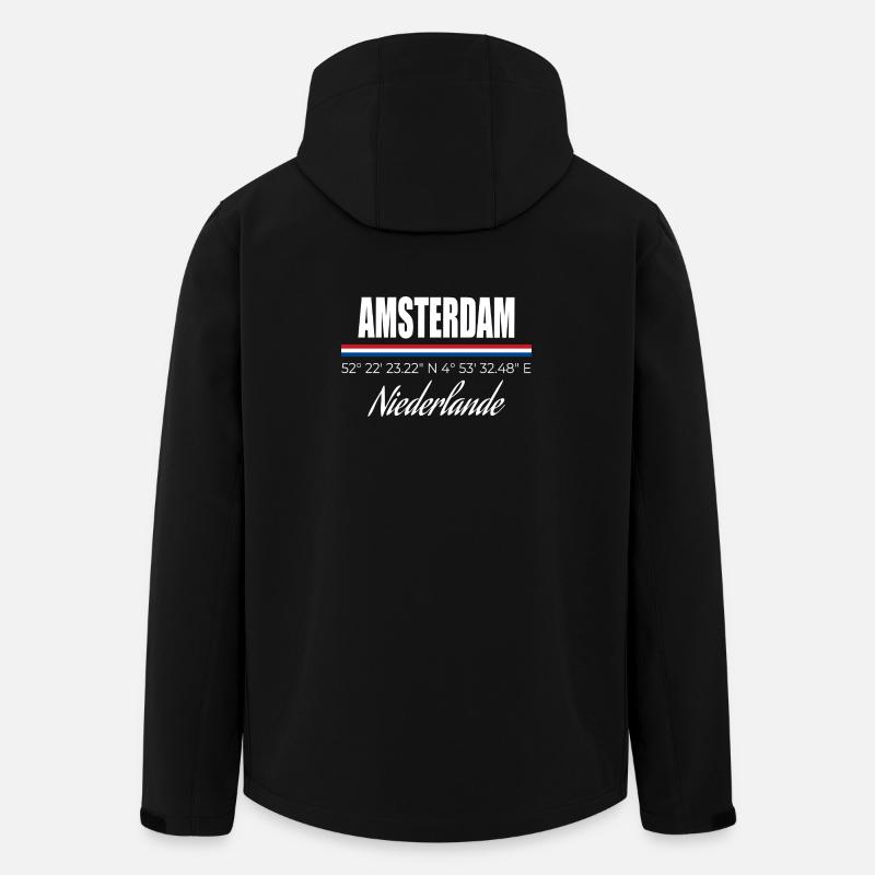 Amsterdam - Recycelte Männer Softshell-Jacke von Stanley/Stella - Schwarz