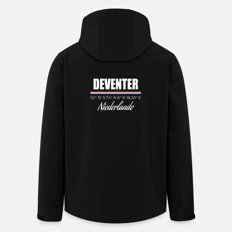 Deventer - Veste softshell homme en polyester recyclé Stanley/Stella - noir