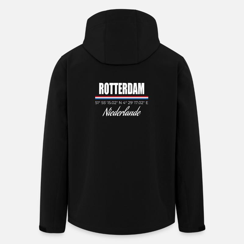 Rotterdam - Recycelte Männer Softshell-Jacke von Stanley/Stella - Schwarz
