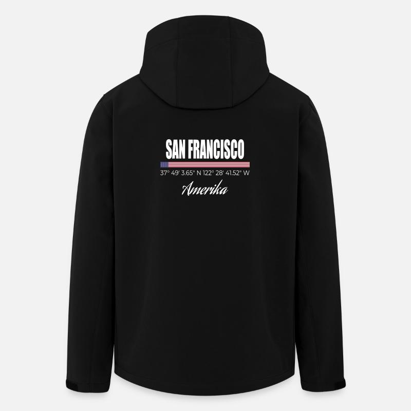 San Francisco - Recycelte Männer Softshell-Jacke von Stanley/Stella - Schwarz