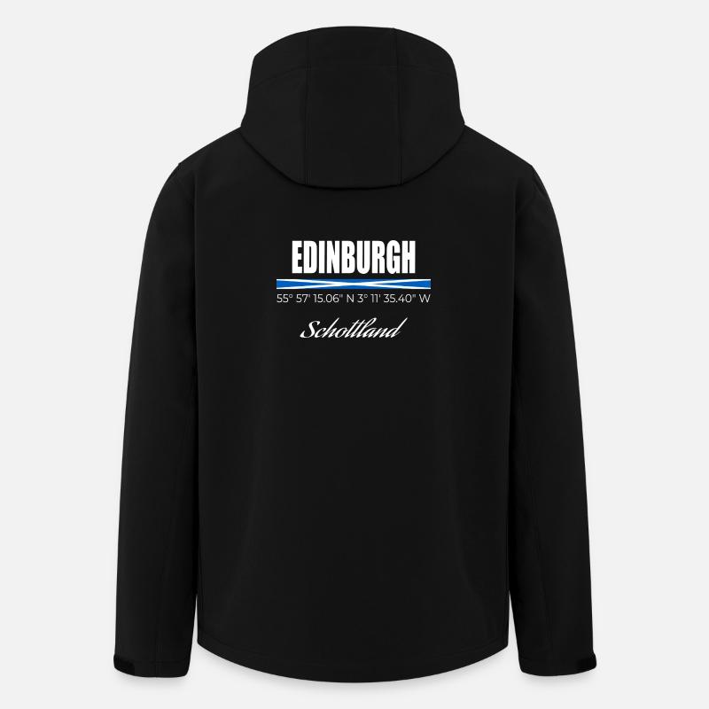 Edinburgh - Recycelte Männer Softshell-Jacke von Stanley/Stella - Schwarz