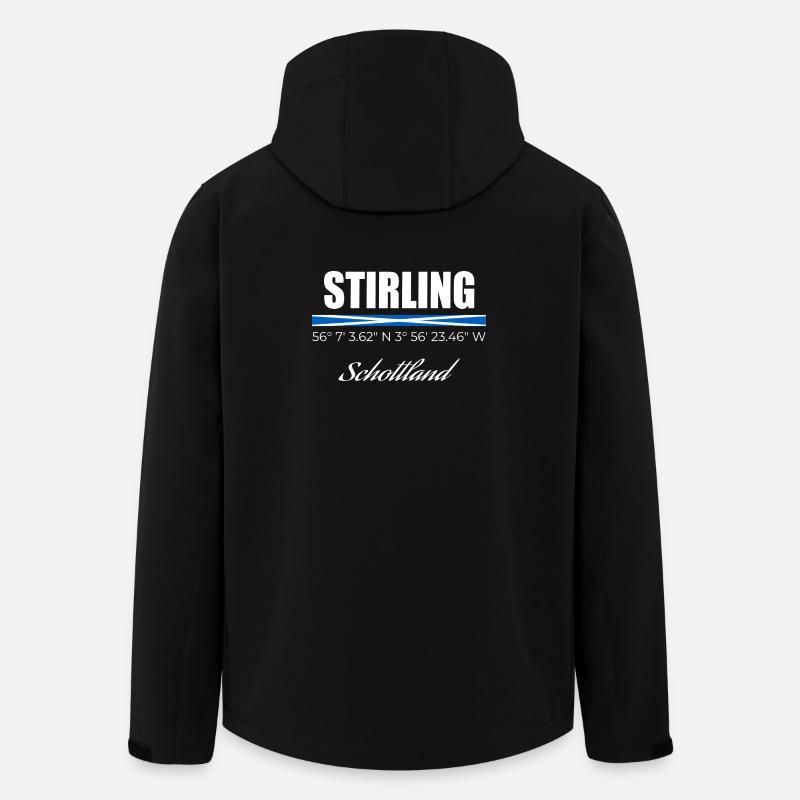 Stirling - Veste softshell homme en polyester recyclé Stanley/Stella - noir