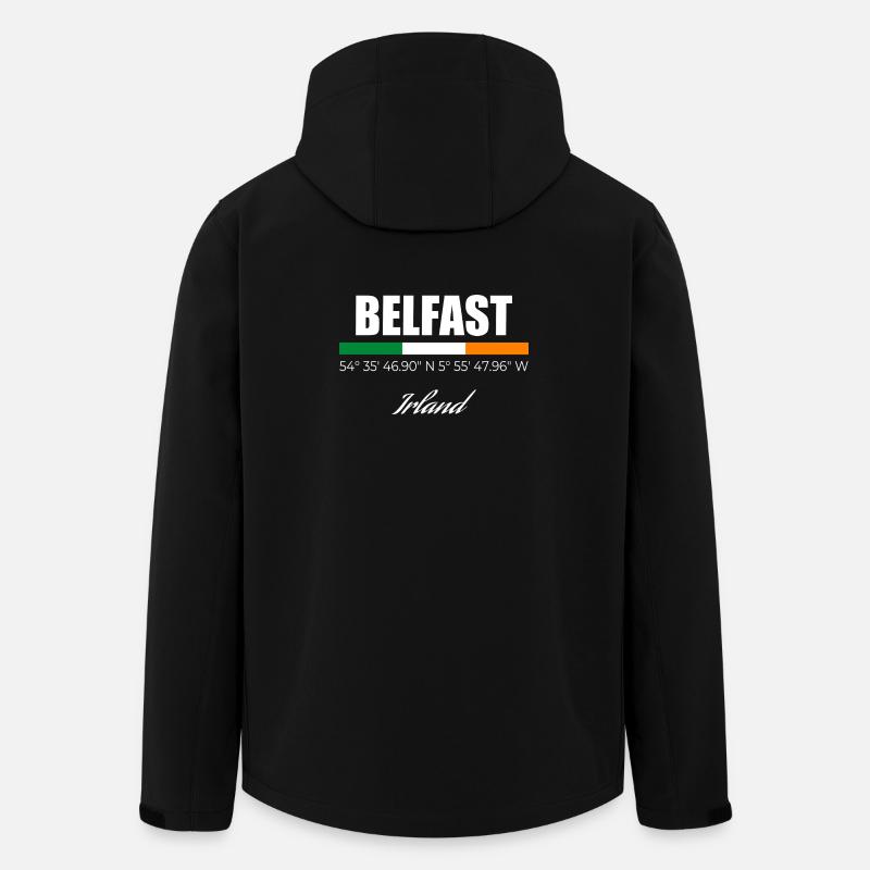 Belfast - Recycelte Männer Softshell-Jacke von Stanley/Stella - Schwarz
