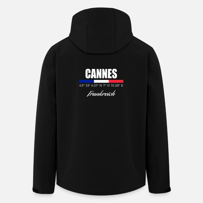 Cannes - Veste softshell homme en polyester recyclé Stanley/Stella - noir