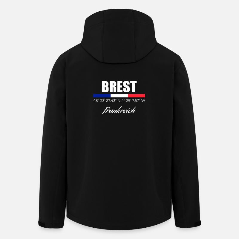 Brest - Recycelte Männer Softshell-Jacke von Stanley/Stella - Schwarz