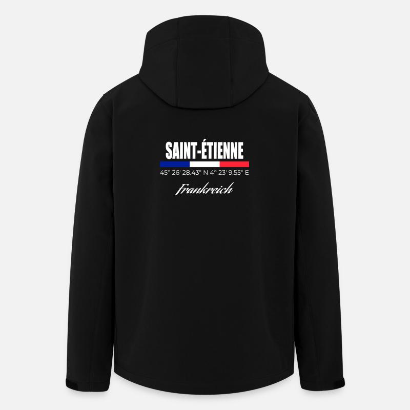 Saint-Etienne - Recycelte Männer Softshell-Jacke von Stanley/Stella - Schwarz