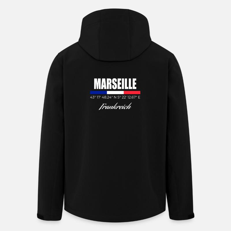 Marseille - Veste softshell homme en polyester recyclé Stanley/Stella - noir
