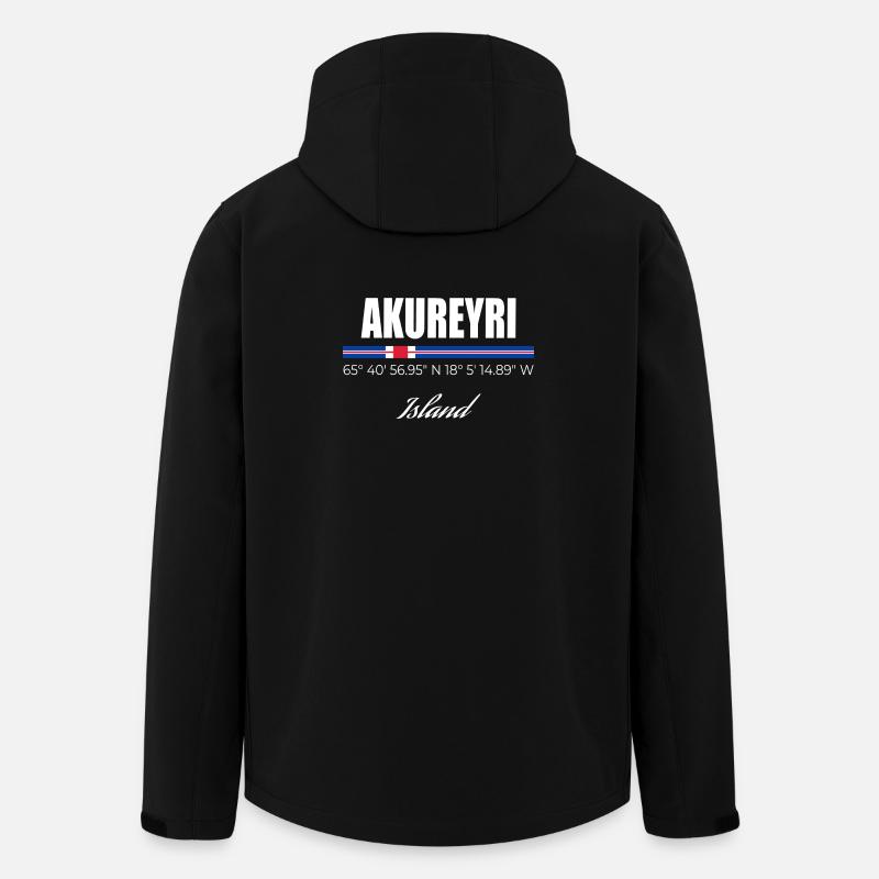 Akureyri - Veste softshell homme en polyester recyclé Stanley/Stella - noir