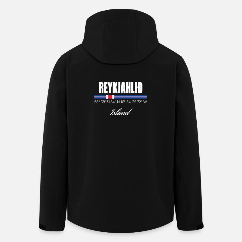 Reykjahlið  - Recycelte Männer Softshell-Jacke von Stanley/Stella - Schwarz