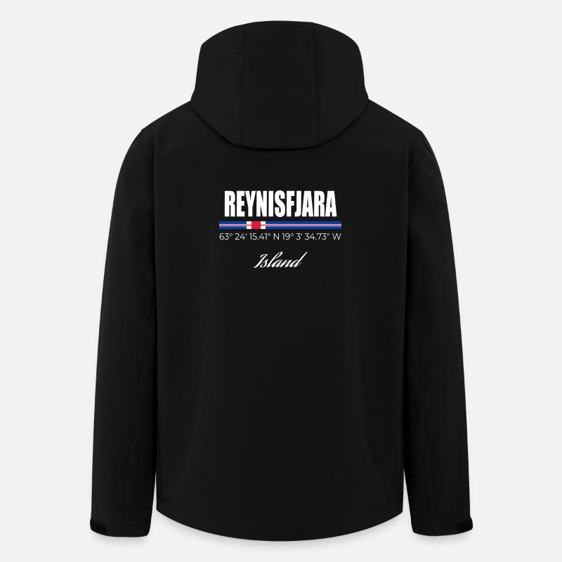 Reynisfjara - Veste softshell homme en polyester recyclé Stanley/Stella - noir