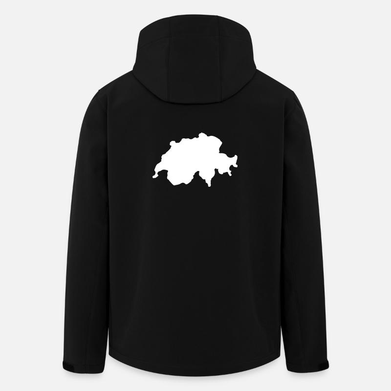 Schweiz Land Swiss - Recycelte Männer Softshell-Jacke von Stanley/Stella - Schwarz
