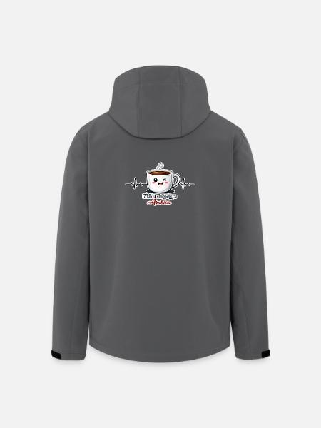 Meine Blutgruppe Arabica-Kaffeetrinker Spruch - Recycelte Männer Softshell-Jacke von Stanley/Stella - Schwarz