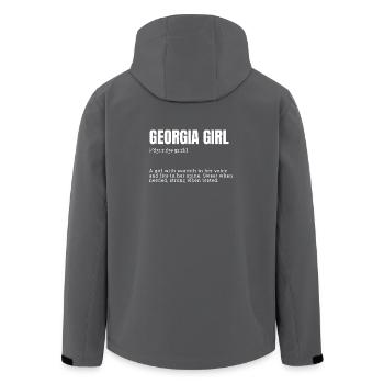 Georgia Girl Wärme und Kraft - Recycelte Männer Softshell-Jacke von Stanley/Stella - Anthrazit - Hinten - AI Model Male 185 light (185cm)