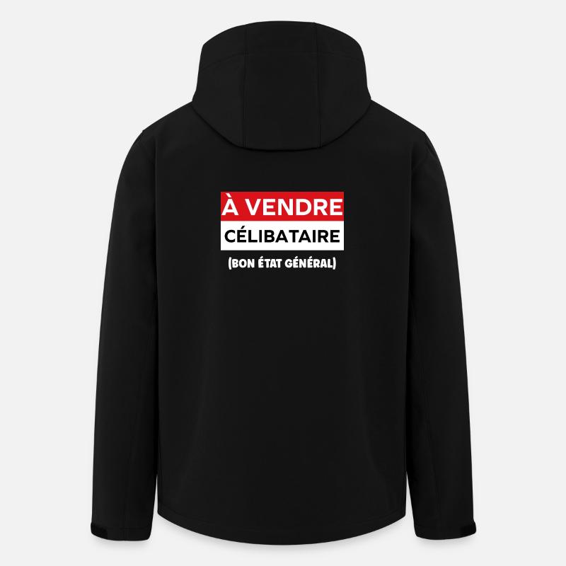 célibataire - Veste softshell homme en polyester recyclé Stanley/Stella - noir