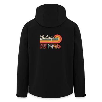1996 Birthday Born 1996 30 years 30th birthday - Men’s Recycled Softshell Jacket by Stanley/Stella - black - Back - AI Model Male 185 light (185cm)