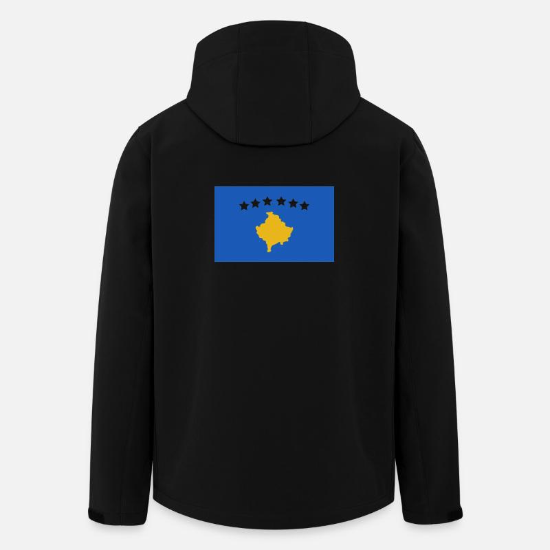 Kosovo-Flagge - Recycelte Männer Softshell-Jacke von Stanley/Stella - Schwarz