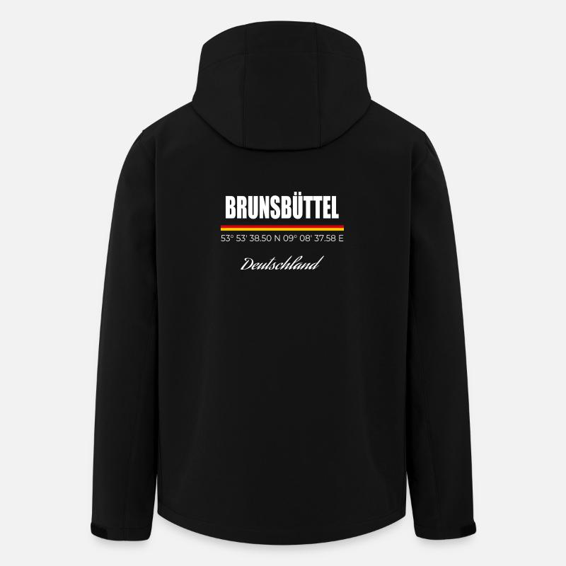 Brunsbüttel  - Recycelte Männer Softshell-Jacke von Stanley/Stella - Schwarz