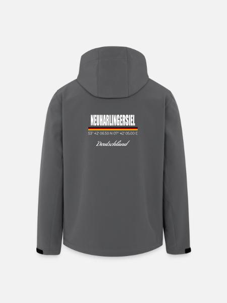 Neuharlingersiel - Recycelte Männer Softshell-Jacke von Stanley/Stella - Schwarz
