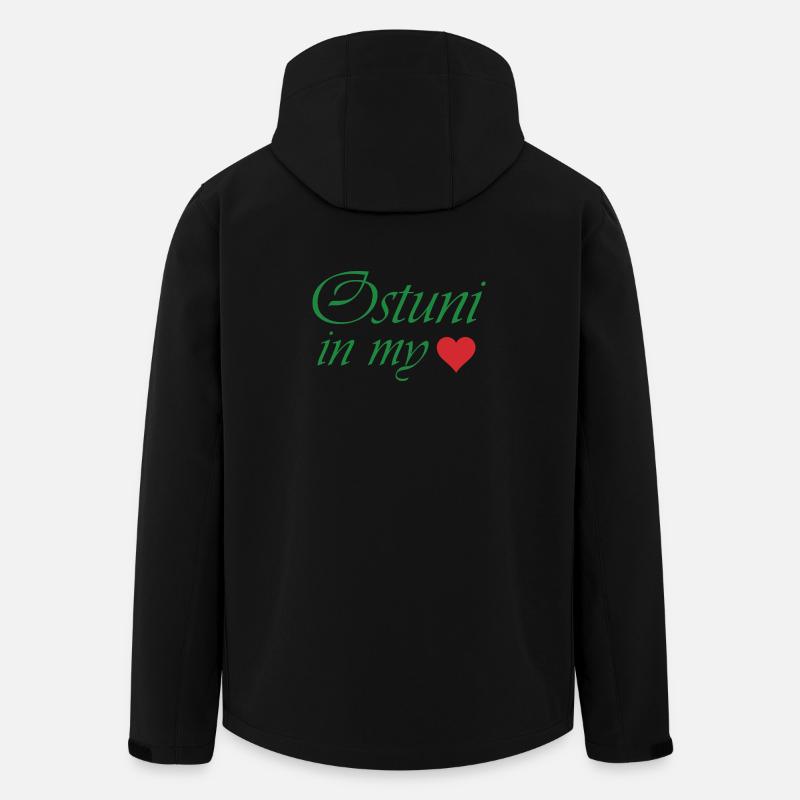 Ostuni in meinem Herzen - Recycelte Männer Softshell-Jacke von Stanley/Stella - Schwarz