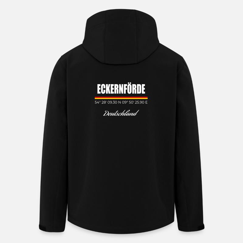 Eckernförde - Recycelte Männer Softshell-Jacke von Stanley/Stella - Schwarz