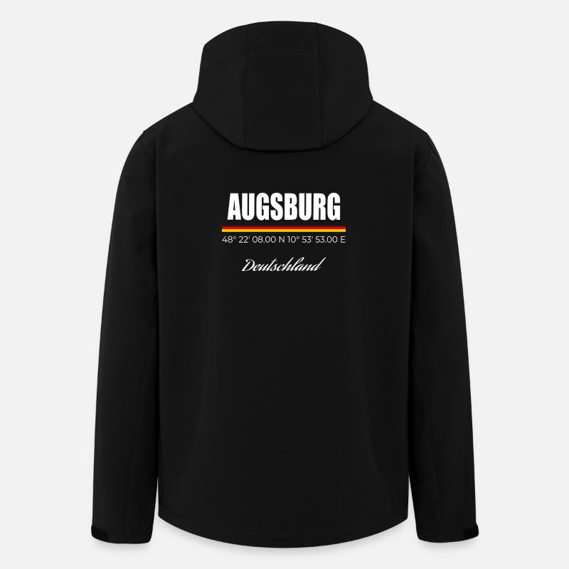 Augsburg - Recycelte Männer Softshell-Jacke von Stanley/Stella - Schwarz