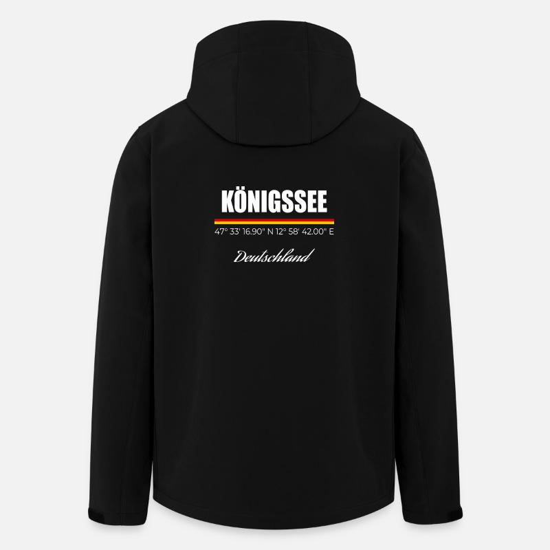 Königssee - Recycelte Männer Softshell-Jacke von Stanley/Stella - Schwarz