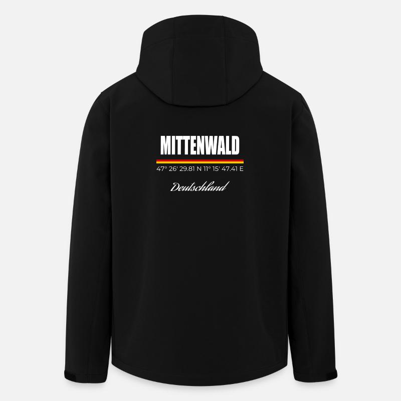 Mittenwald - Recycelte Männer Softshell-Jacke von Stanley/Stella - Schwarz