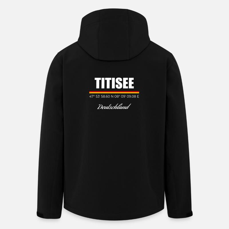 Titisee - Recycelte Männer Softshell-Jacke von Stanley/Stella - Schwarz