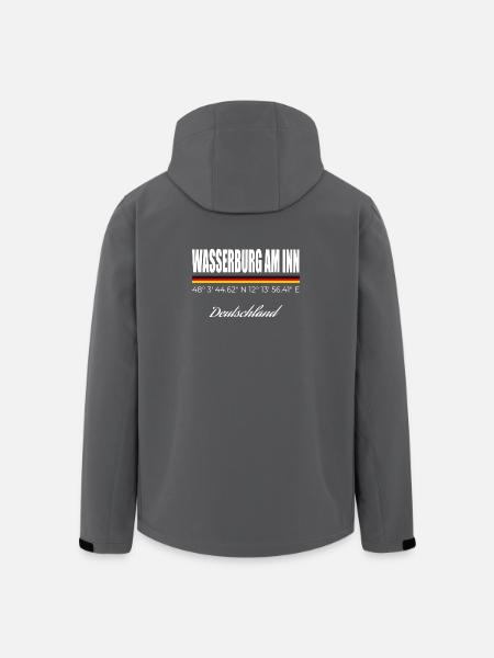 Wasserburg am Inn - Recycelte Männer Softshell-Jacke von Stanley/Stella - Schwarz
