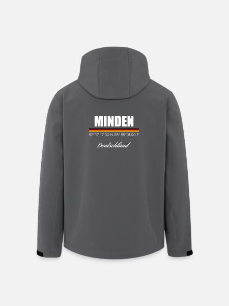 Minden - Recycelte Männer Softshell-Jacke von Stanley/Stella - Schwarz